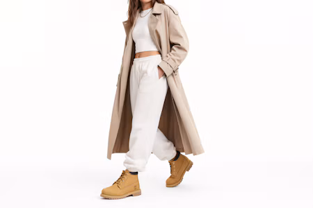 Order 添柏岚 Timberland Nellie 防水透氣中筒戶外工裝靴 女款 黃色 寬版
