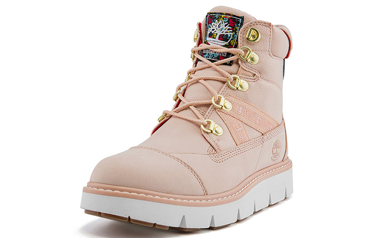 Lookbook Timberland 添柏岚 戶外休閒工裝靴 女款 淺粉色