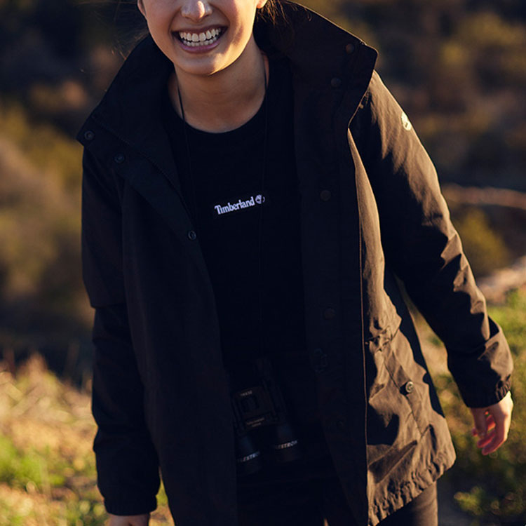 (Women) Timberland Outdoor Solid Color Hooded Jacket - Black A5WSH-001 圖 6