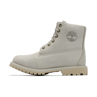 (W) Timberland Paninara Collarless 6 Inch Waterproof Boots 'Light Grey Nubuck'