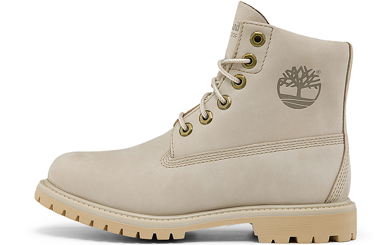 (Women) Timberland Paninara Collarless 6 Inch Wide Fit Waterproof Boots 'Light Grey Nubuck' A2M2SW