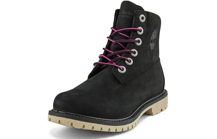 Lookbook (Women) Timberland Paninara Collarless 6 Inch Wide Fit Waterproof Boots 'Black Nubuck' A2M2QW