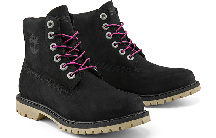 Shop (Women) Timberland Paninara Collarless 6 Inch Wide Fit Waterproof Boots 'Black Nubuck' A2M2QW