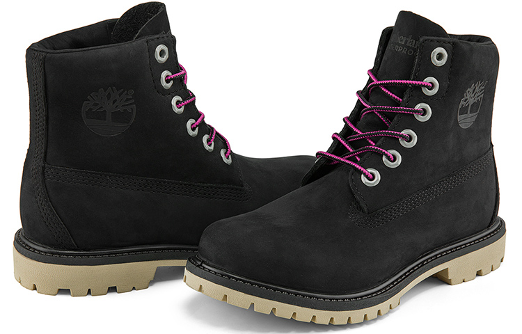 Purchase (Women) Timberland Paninara Collarless 6 Inch Wide Fit Waterproof Boots 'Black Nubuck' A2M2QW