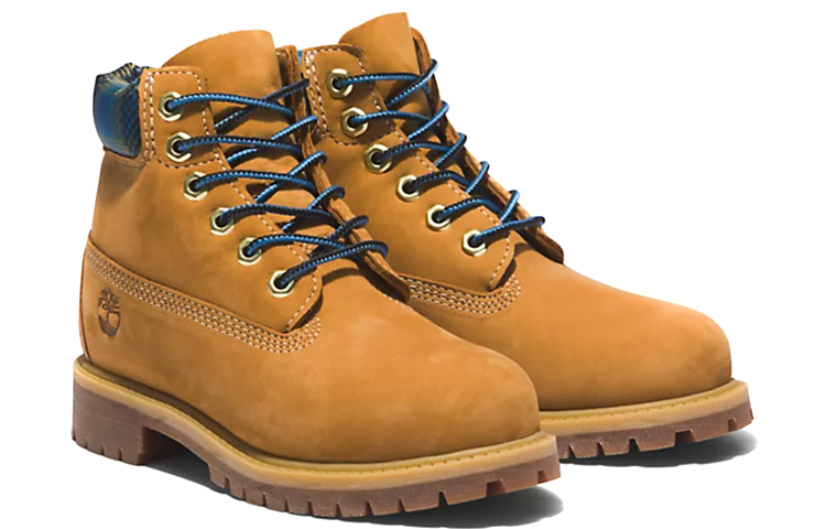 Lookbook Timberland添柏蘭 Premium 6吋 休閒舒適 中筒 戶外靴 女款 棕藍