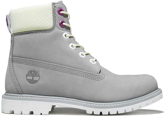 Timberland添柏嵐 戶外優質防水馬丁靴 女式 淺灰色 Order Timberland添柏嵐 戶外優質防水馬丁靴 女式 淺灰色