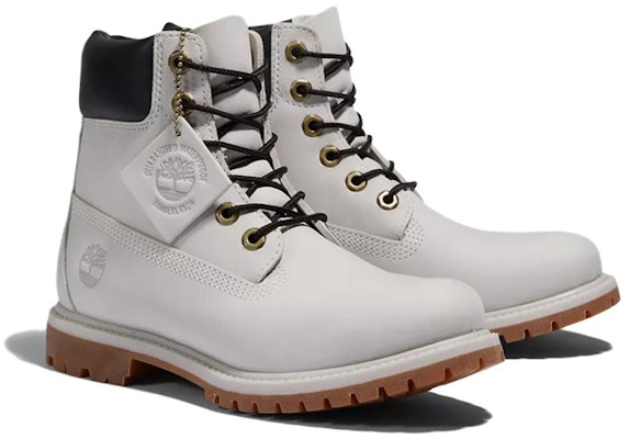 Women Timberland Premium 6 Inch Waterproof Boots Light Grey Nubuck A5SS3027 A5SS3027 Novelship