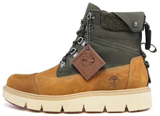 (W) Timberland Raywood 6 Inch EK+ Wide Fit Sepatu Boots Tahan Air 'Wheat Nubuck dengan Hijau' A42HPW Buy (W) Timberland Raywood 6 Inch EK+ Wide Fit Sepatu Boots Tahan Air 'Wheat Nubuck dengan Hijau' A42HPW
