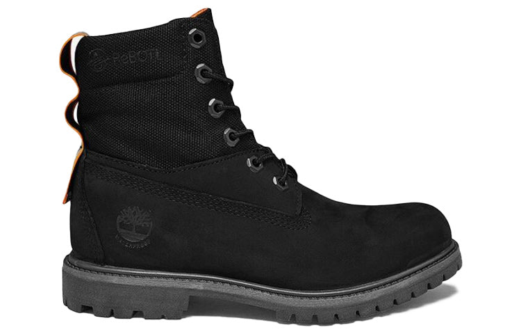 Order 添柏岚 Timberland 6 吋 經典百搭 高筒工裝戶外靴 女款 黑色 寬版