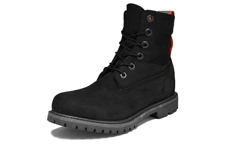 Lookbook 添柏岚 Timberland 6 吋 經典百搭 高筒工裝戶外靴 女款 黑色 寬版