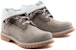 (W) Timberland Roll Top Boots Asas 'Kelabu Sederhana dengan Kelabu Terang' A44S3W