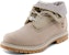 (W) Timberland Roll Top Boots Asas 'Beige dengan Kelabu Terang' A44T8W