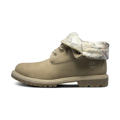 (W) Timberland Roll Top Wide Fit Boots Basic 'Beige White Camouflage'