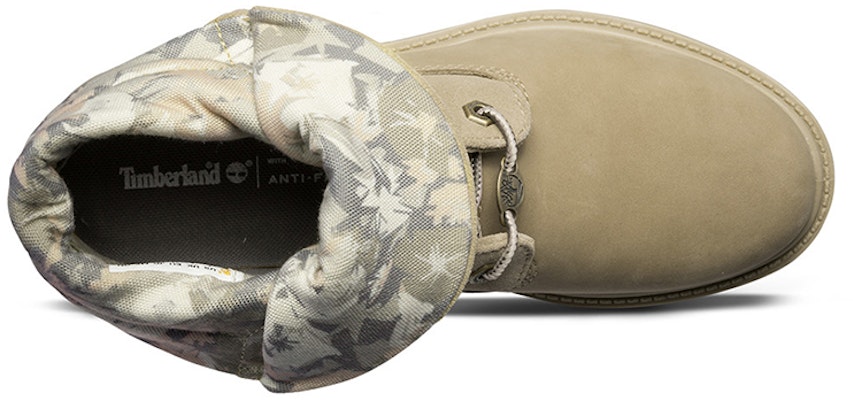 (Women) Timberland Roll Top Wide Fit Boots Basic 'Beige White Camouflage' A1URM Details for (Women) Timberland Roll Top Wide Fit Boots Basic 'Beige White Camouflage' A1URM