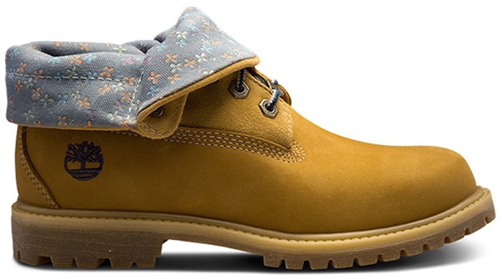 (Women) Timberland Authentic Waterproof Roll-Top Floral Print Boots 'Wheat Grey' 8014BW Order (Women) Timberland Authentic Waterproof Roll-Top Floral Print Boots 'Wheat Grey' 8014BW