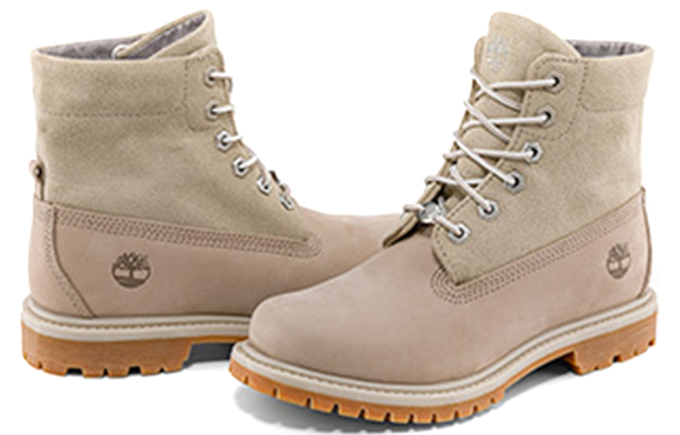 Shop (W) Timberland Roll Top Boots Basic ''Beige met Lichtgrijs'' A44T8W
