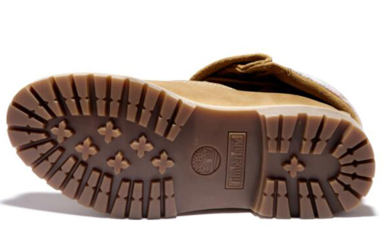 Shop (W) Timberland Roll Top Boots Basic 'Wheat dengan Cetak Titik' A2MF6231