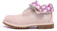 Buy (Women) Timberland Roll Top Wide Fit Boots Basic 'Pale Pink with Plaid Print' A2MDWW