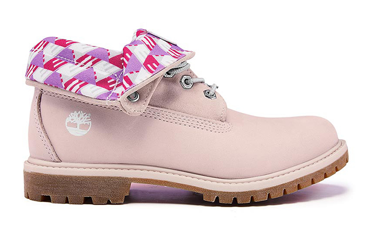 Order (Women) Timberland Roll Top Wide Fit Boots Basic 'Pale Pink with Plaid Print' A2MDWW