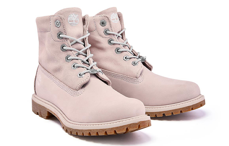 Lookbook (Women) Timberland Roll Top Wide Fit Boots Basic 'Pale Pink with Plaid Print' A2MDWW