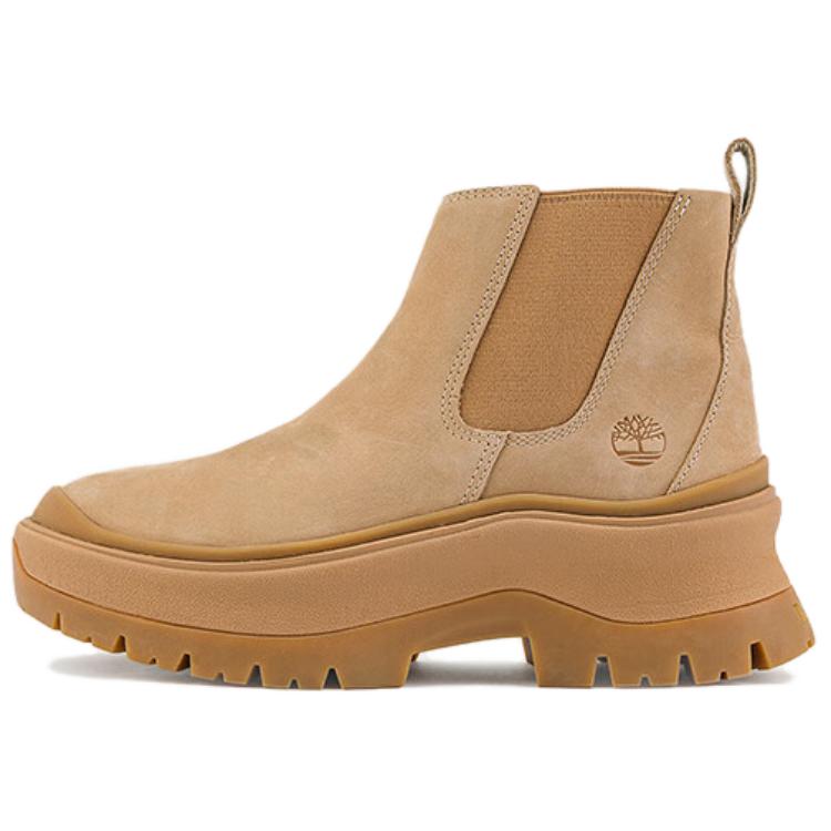 (Women) Timberland Roxie Lane Chelsea Boots Beige Comfortable and Versatile A28XMEN7