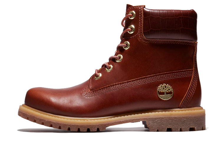 (W) Timberland Safari Crocodile 6 Inch Waterproof Boot 'Red Brown'