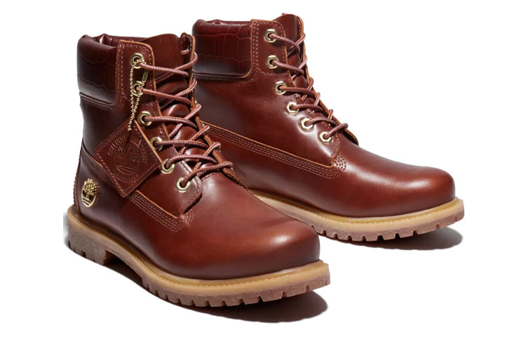 (W) Timberland Safari Crocodile 6 Inch Waterproof Boot 'Red Brown' 圖 3
