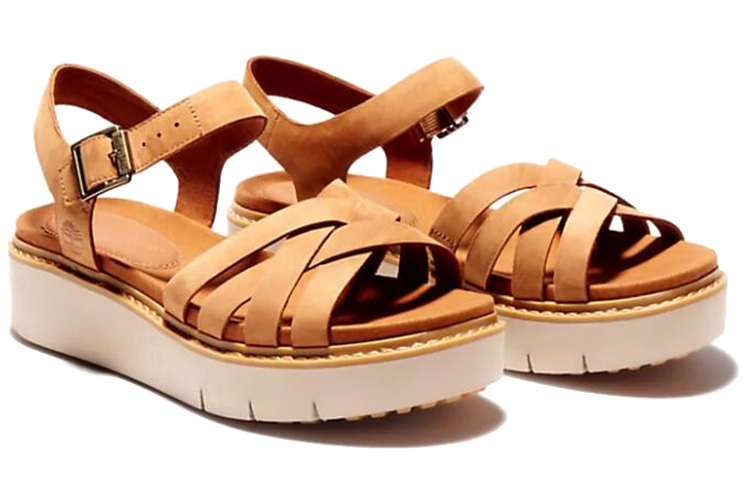 Order (Women) Timberland Safari Dawn 'Brown Strappy Sandal' A275DF13