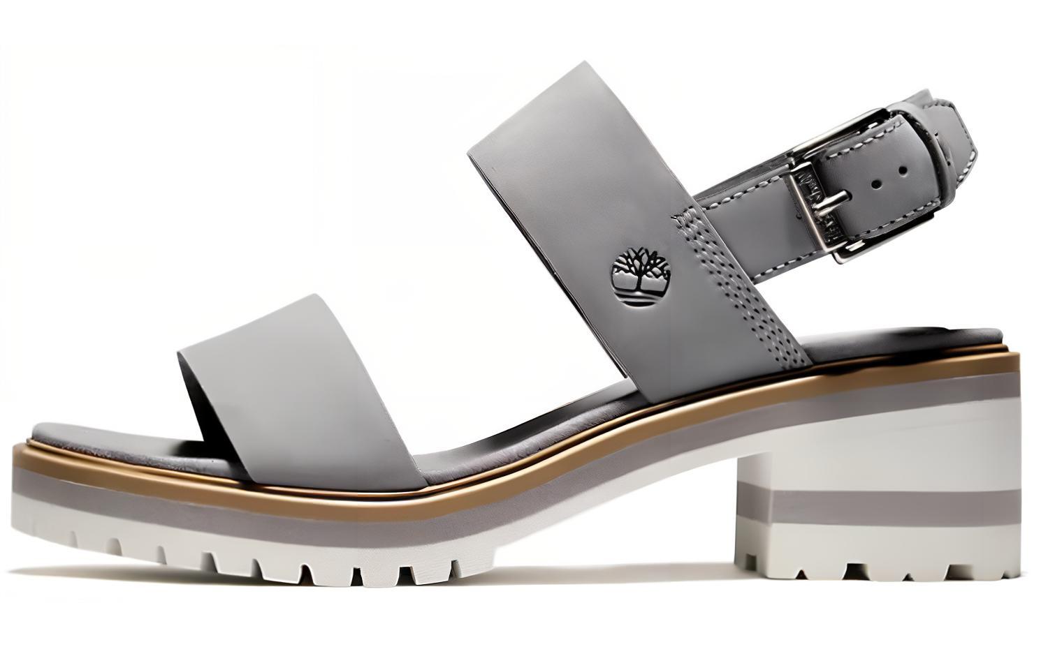 (Women) Timberland Sandals 'Grey Leather Strap' A2A35050