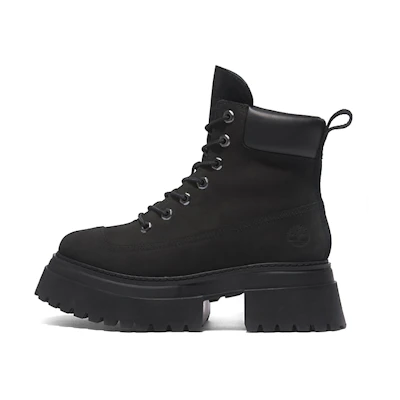 (W) Timberland Sky 6 Inch Lace Up Boots 'Black Nubuck'