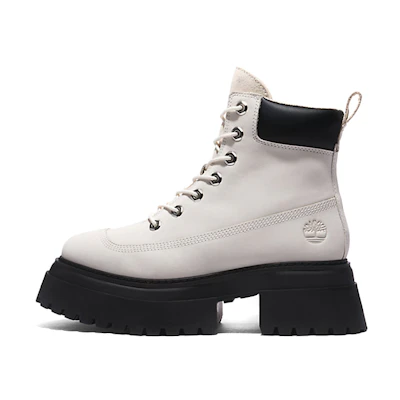 (W) Timberland Sky 6 Inch Lace-Up 'White Black'