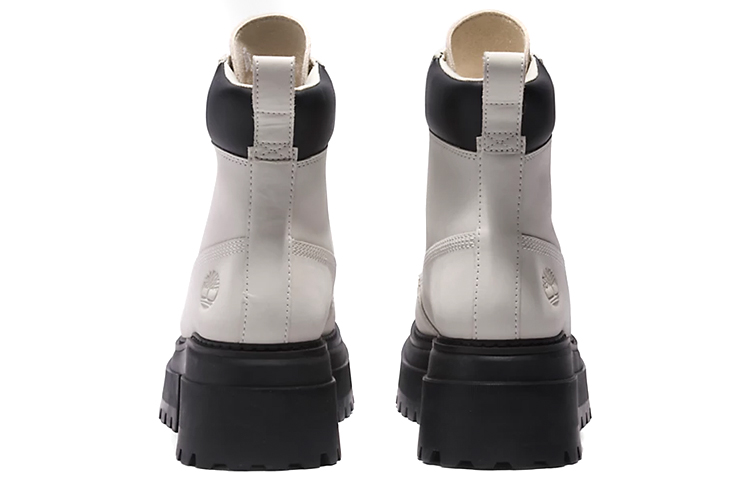 (W) Timberland Sky 6 Inch Lace-Up 'White Black' 圖 6