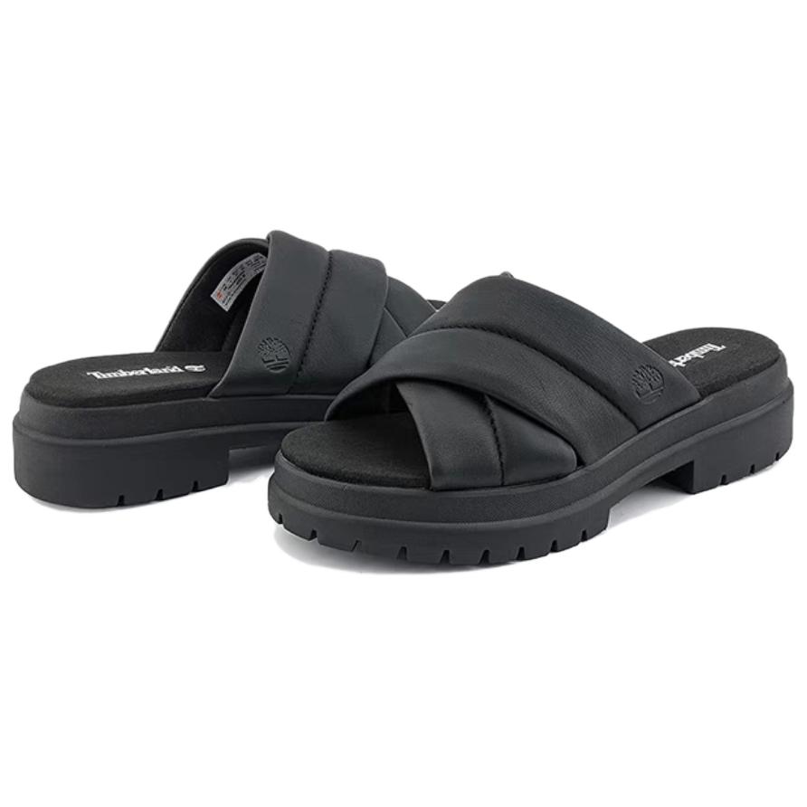 (W) Timberland Slide Sandal 'Black CMFT' 圖 4