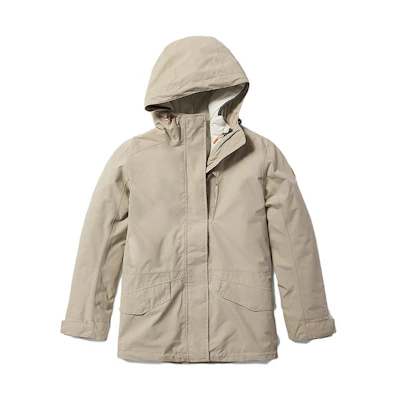(Women) Timberland Solid Color Hooded Zip 3-in-1 Jacket Women’s Sand Beige. A63TN-CY2
