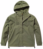 (Women) Timberland Solid Logo Embroidered Waterproof Windbreaker - Kassel Green A6AD9-590 (Women) Timberland Solid Logo Embroidered Waterproof Windbreaker - Kassel Green A6AD9-590