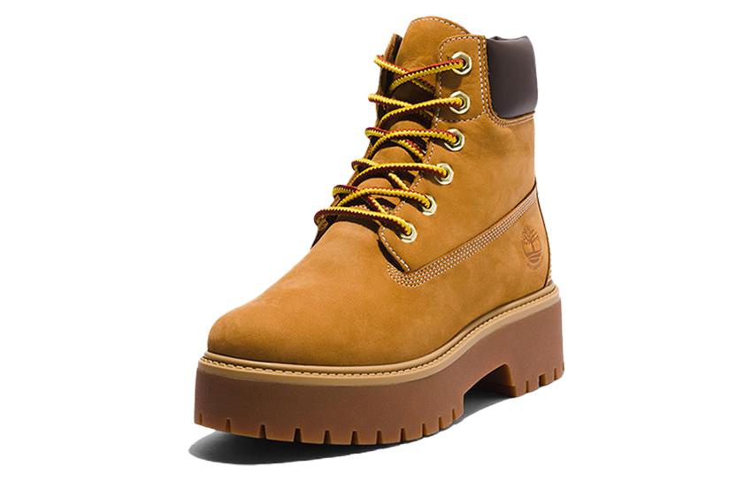 Lookbook (W) Timberland Stone Street Boots 6 Inch Premium Waterproof 'Wheat Nubuck' A5RJD
