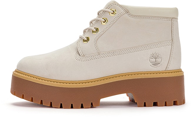 (Women) Timberland Stone Street Mid Lace Up Waterproof Boots 'White Nubuck' A64FRW Buy (Women) Timberland Stone Street Mid Lace Up Waterproof Boots 'White Nubuck' A64FRW