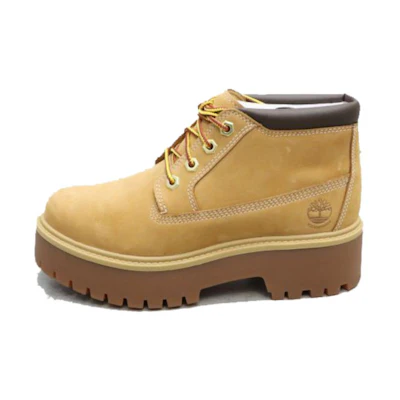 (W) Timberland Stone Street Mid Lace Up Waterproof Chukka Boots 'Wheat Nubuck'