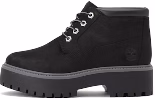 (Women) Timberland Stone Street Premium Platform Waterproof Chukka Boots 'Black Nubuck' A5REN (Women) Timberland Stone Street Premium Platform Waterproof Chukka Boots 'Black Nubuck' A5REN