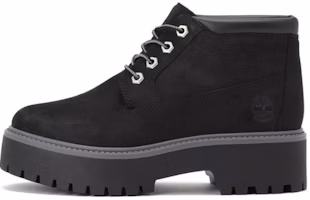 (Women) Timberland Stone Street Premium Platform Waterproof Chukka Boots 'Black Nubuck' A5REN (Women) Timberland Stone Street Premium Platform Waterproof Chukka Boots 'Black Nubuck' A5REN
