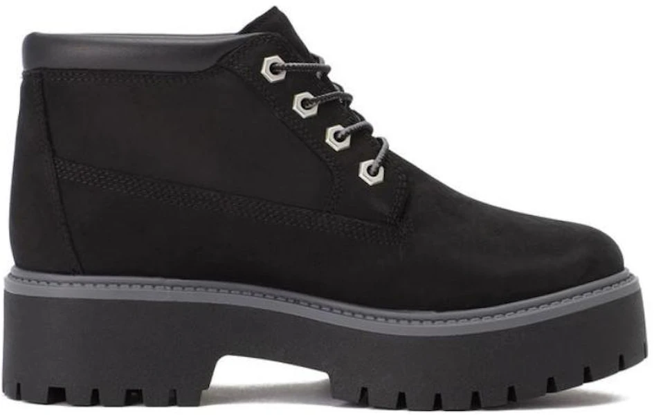 (W) Timberland Stone Street Chukka Boots Platform Tahan Air 'Hitam Nubuck' A5REN Lookbook (W) Timberland Stone Street Chukka Boots Platform Tahan Air 'Hitam Nubuck' A5REN