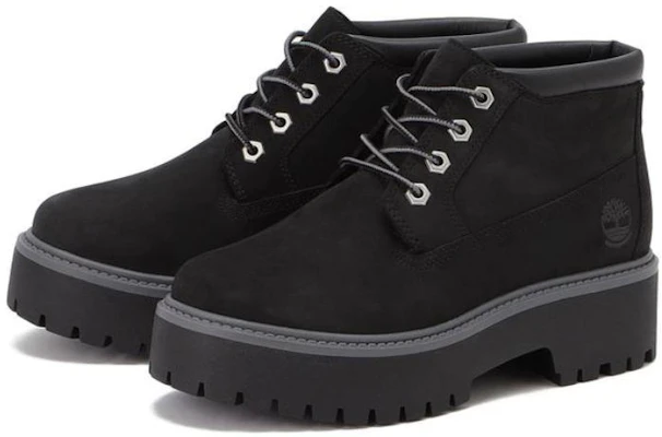 (W) Timberland Stone Street Chukka Boots Platform Tahan Air 'Hitam Nubuck' A5REN Shop (W) Timberland Stone Street Chukka Boots Platform Tahan Air 'Hitam Nubuck' A5REN