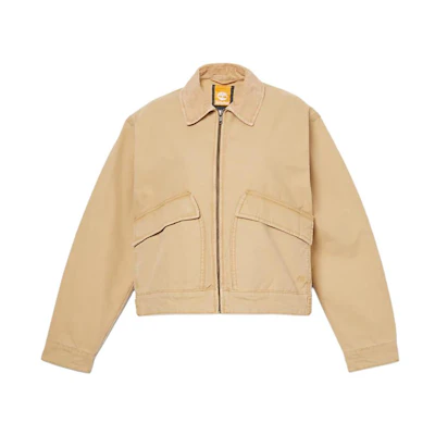 (Women) Timberland STRAFFORD Light Brown Casual Zip-Up Outdoor Jacket A5VJ7-EH3