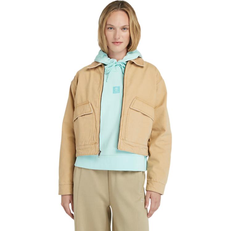 (Women) Timberland STRAFFORD Light Brown Casual Zip-Up Outdoor Jacket A5VJ7-EH3 圖 3