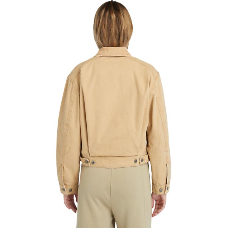 (Women) Timberland STRAFFORD Light Brown Casual Zip-Up Outdoor Jacket A5VJ7-EH3 圖 4