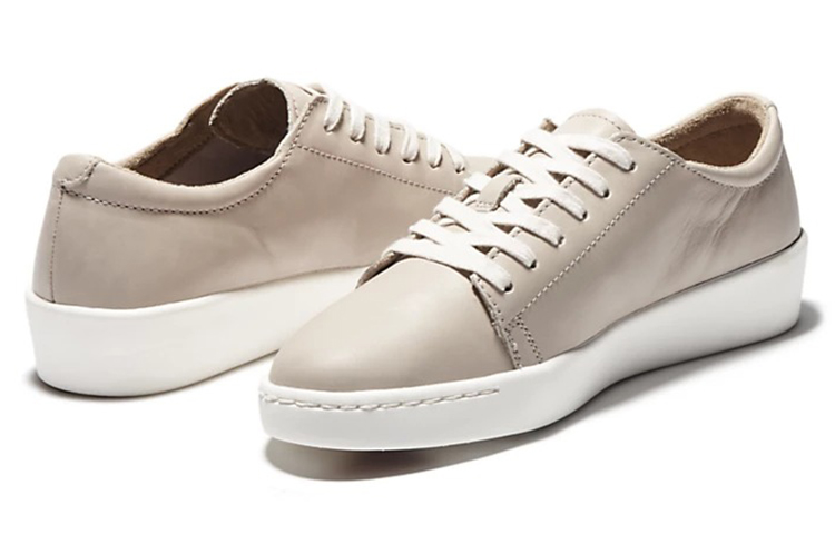 Shop Timberland添柏嵐 Teya Oxford 耐磨輕便休閒帆布鞋 女款 冷灰色