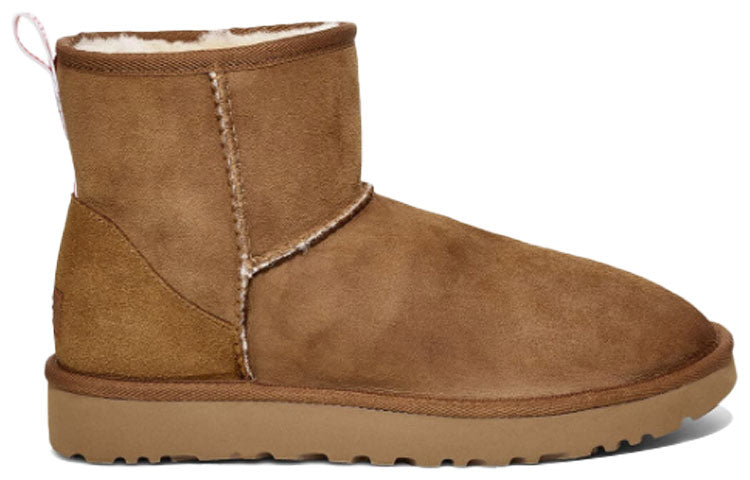 (W) Timberland UGG Classic Mini II Graphic Logo Fleece Lined Brown 圖 3