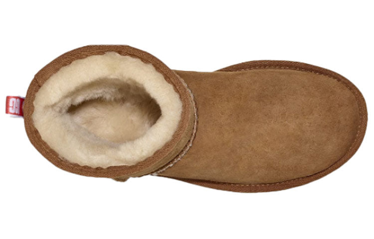 (W) Timberland UGG Classic Mini II Graphic Logo Fleece Lined Brown 圖 6