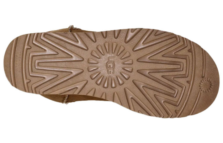 (W) Timberland UGG Classic Mini II Graphic Logo Fleece Lined Brown 圖 7