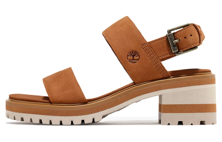 (Women) Timberland Violet Marsh 'Brown Buckle Strap Sandal' A1VR2
